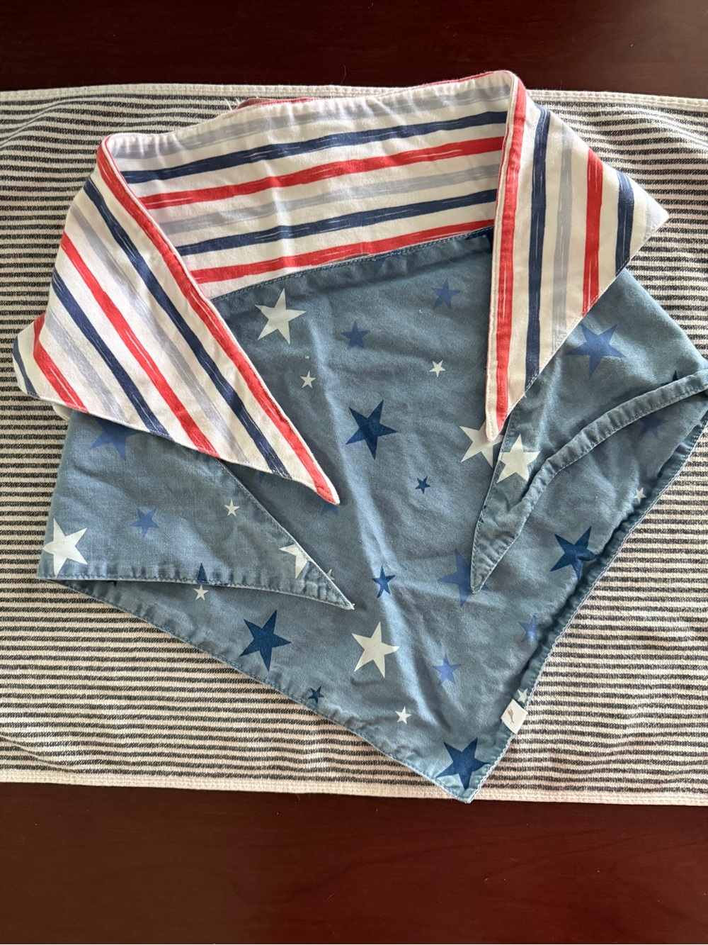 Tommy Bahama Red White Blue Star & Stripe Dog Bandana
